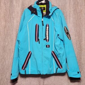 Bogner Men's SKI Jacket Blue Luxury  Waterproof Breathable Rare Athluxury